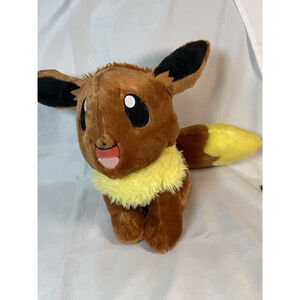 Build-A-Bear Pokemon 16" Eevee Stuffed Animal Plush With Sound EUC